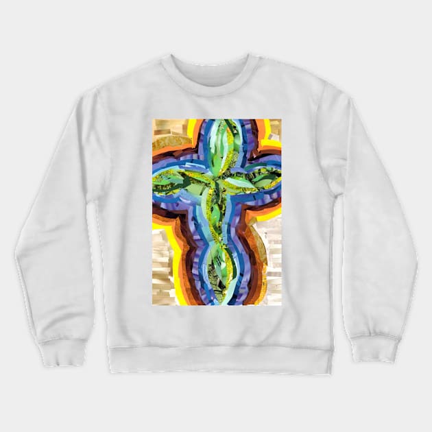 Rainbow Cross Crewneck Sweatshirt by cajunhusker